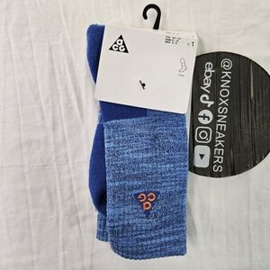 Nike ACG Outdoor Cushioned Crew Socks Blue FB3341-412 Men's Size Medium